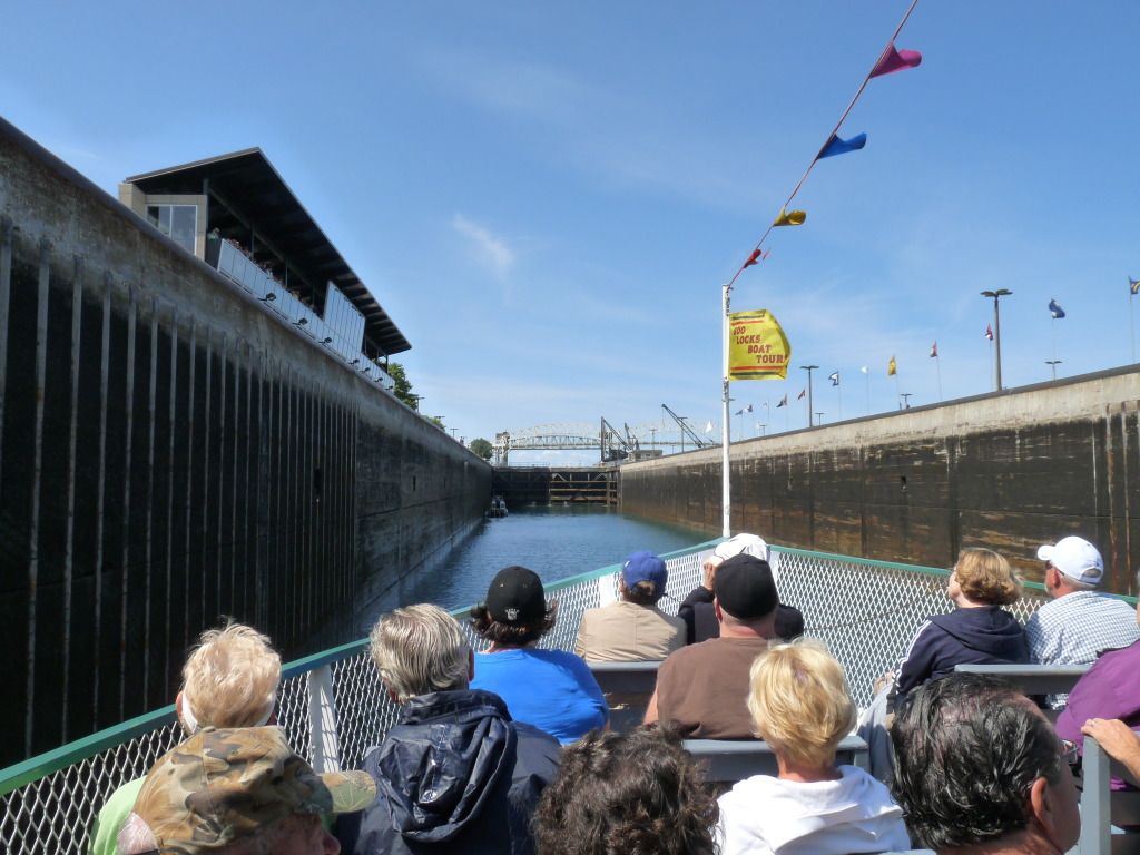 Sault St. Marie Locks tour Michigan 8/21/12 Lake Champlain United