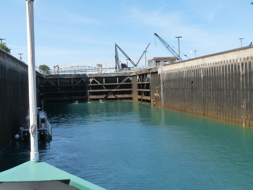 Sault St. Marie Locks tour Michigan 8/21/12 Lake Champlain United