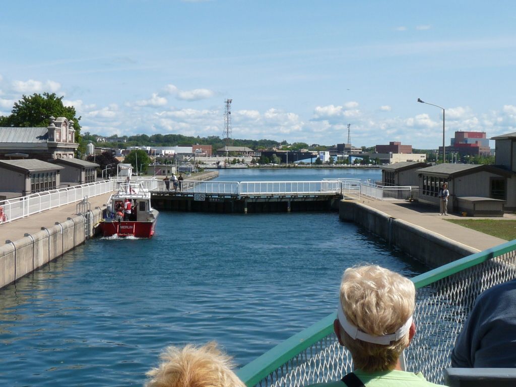 Sault St. Marie Locks tour Michigan 8/21/12 Lake Champlain United