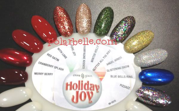 China Glaze Holiday Joy Swatches