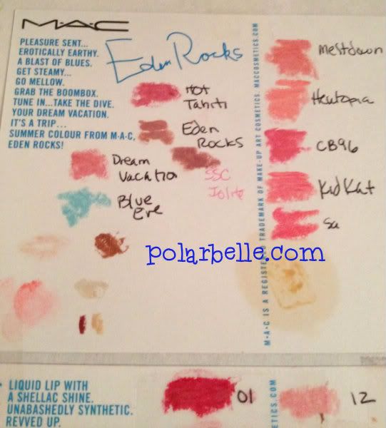 Mac Lipstick Swatches
