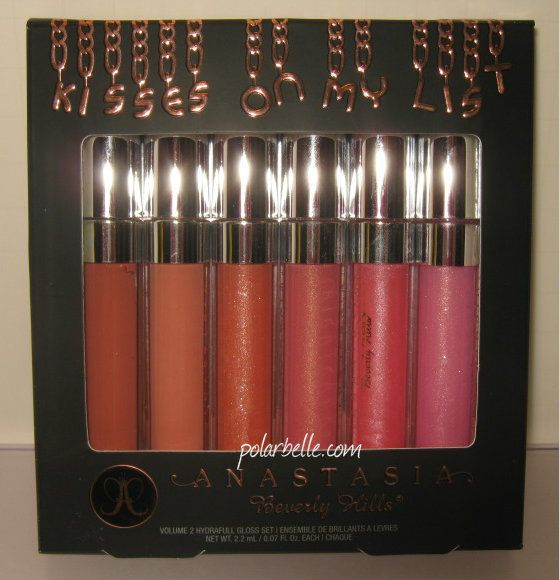 Anastasia Kisses On My List Lipgloss set, hydrafull lipgloss