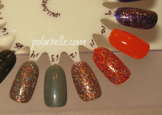 China Glaze, nail polish, Wicked, Immortal, Glitter Goblin swatches