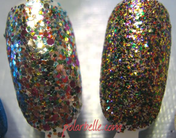 China Glaze, Pizzaz, Glitter All The Way, nail polish, Swatches