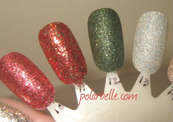 China Glaze, Pure Joy, Loreal Fancy Me, glitter nail polish, swatches