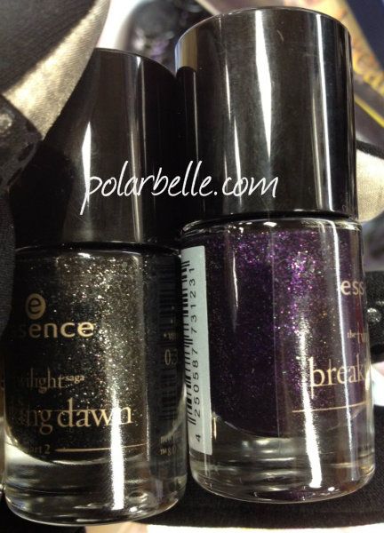 Essence Twilight Breaking Dawn nail polishes