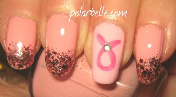 Fight Like A Gir,l Breast Cancer, Manicure, Nail Polish, nail art