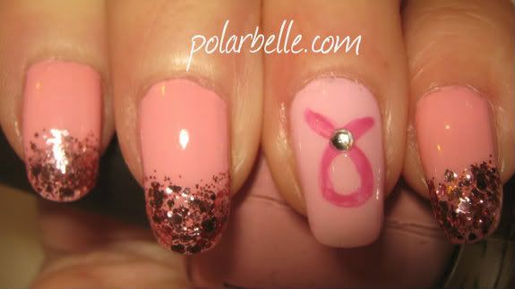 Fight Like A Girl, Breast Cancer, Nail Polish, nail Art