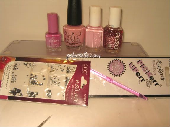 Fight Like A Girl, Breast Cancer Awareness, supplies, nail art, Nail Polishes