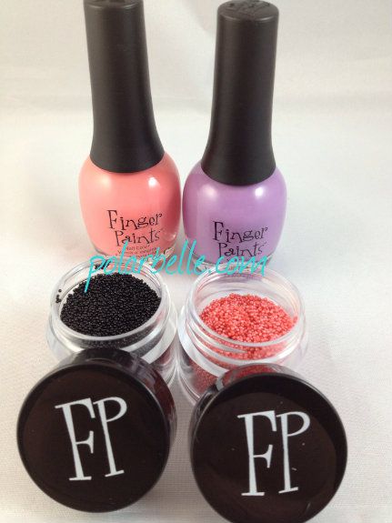 Fingerpaints Candy Coated Collection Caviar Nail polish, beaded nail art