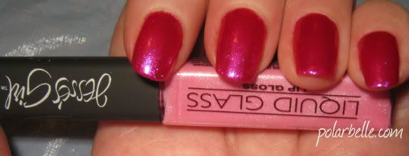 Jesse's Girl Cosmetics, Liquid Glass Lipgloss, Lip Lock, swatches
