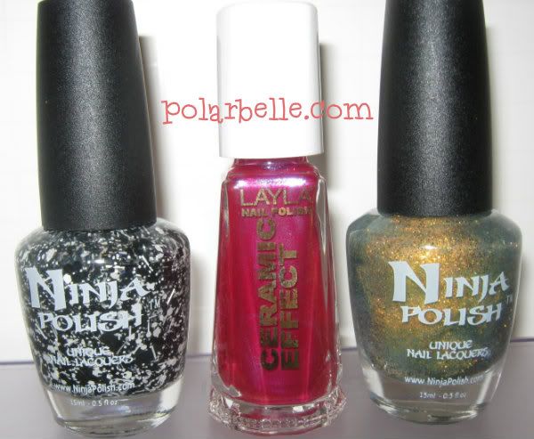 Layla Cosmetics, Nail Polish, Ceramic Effect, Ninja Polish