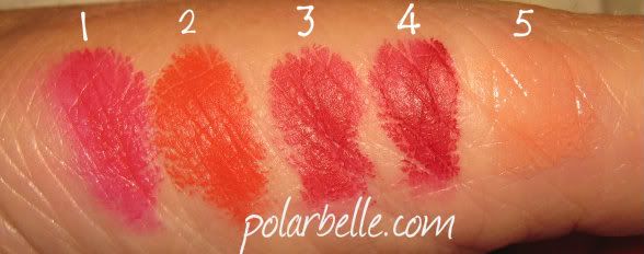 Mac, Mac Cosmetics, Marilyn Monroe, lipsticks, Love Goddess, Scarlet Ibis, Charmed I'm Sure, Deeply Adored, Pure Zen, swatches