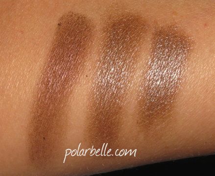 Mac eyeshadow, Round Midnight, Stolen Moment, swatches