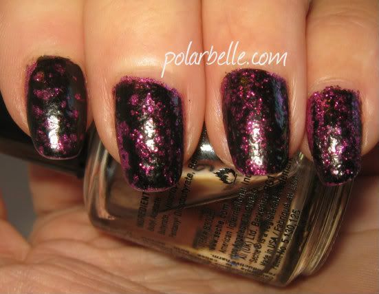 OPI, nail polish, Spotted, swatches, black