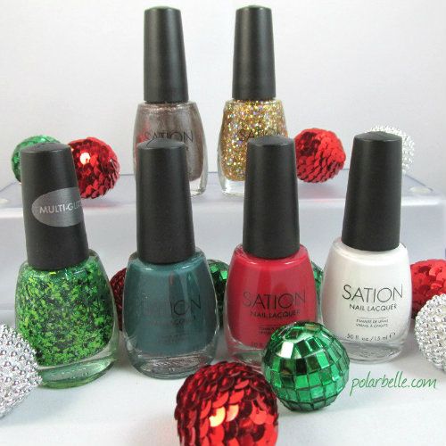 Sation Nail Polish, Holiday Manicure nail art