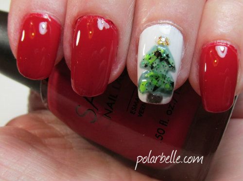Sation I Love Yule Nail Polish Swatch, Christmas nail art, Holiday