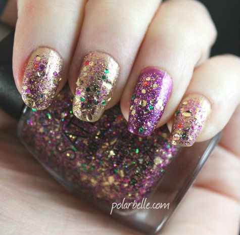 Sation_Miss_Pro_Nup_nail_Polish_Swatches, Mardis Gras, NYE nail art, Sation, China Glaze, nail polish, OPI