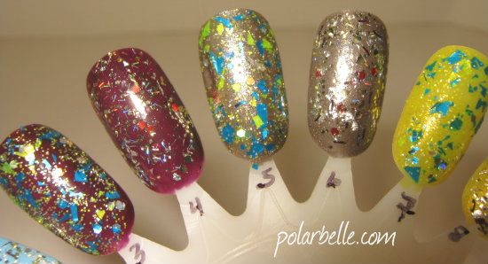 Sation glitter nail polish swatches