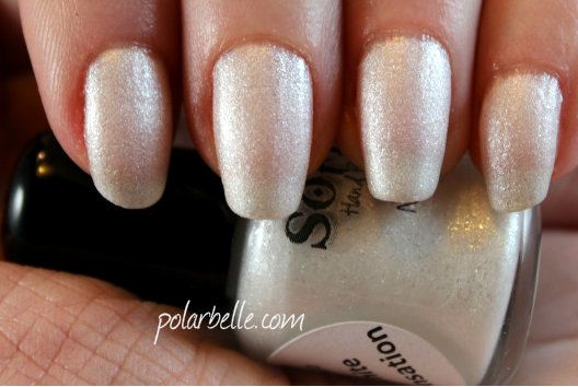 SoFlaJo White Sensation Nail Polish Swatch