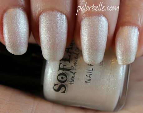 SoFlaJo White Sensation Nail Polish swatch
