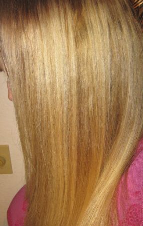 hair straightened