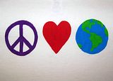 <b>Peace Love Earth Tee - YOU PICK SIZE!</b>
