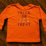 Trick or Treat! Candy Corn Plain Tee Shirt