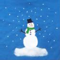 *Sale - Only $9.00!* Hand-painted Snowman with Green Scarf Infant/Toddler Shirt