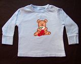 Teddy Bear & Stocking Hand-Painted Shirt Size 18-24 months