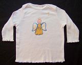 Ethnic Angel (Light Skin) Hand-Painted Shirt Size 18 months