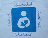 <b>Breastfeeding Advocacy Baby Blue Infant Lap Tee - YOU PICK SIZE!</b>