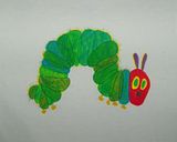 Hungry Caterpillar Hand-painted YPS Infant or Toddler Tee Shirt