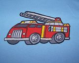 Fire Truck Hand-painted YPS Infant or Toddler Tee Shirt