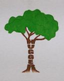 Tree Hugger Hand-painted YPS Infant or Toddler Tee Shirt