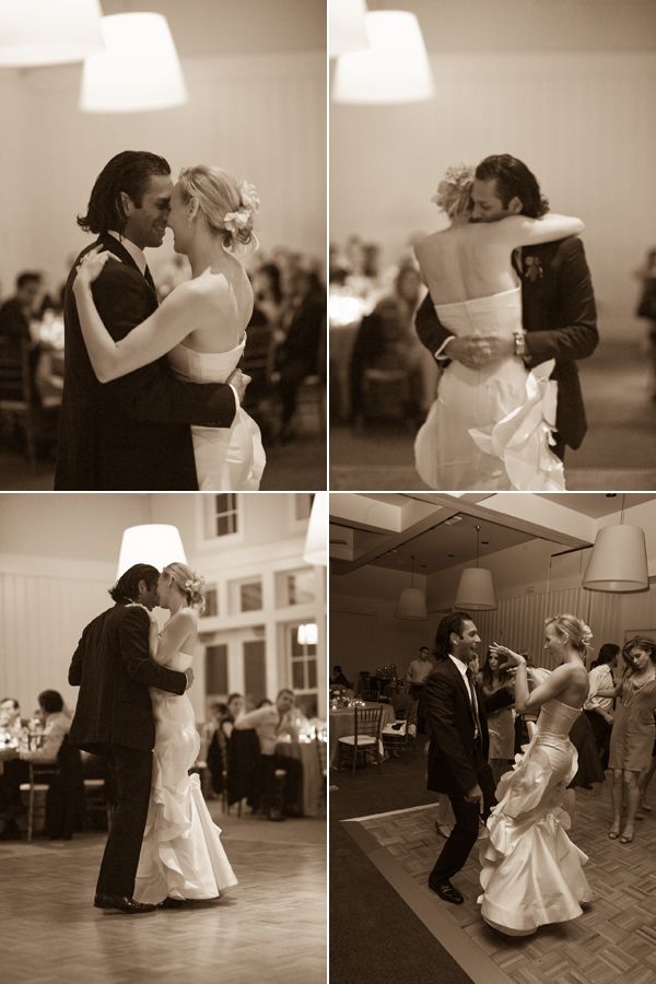 dancing bride and groom