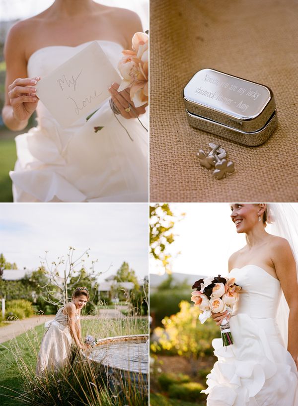 clover cufflinks gift groom
