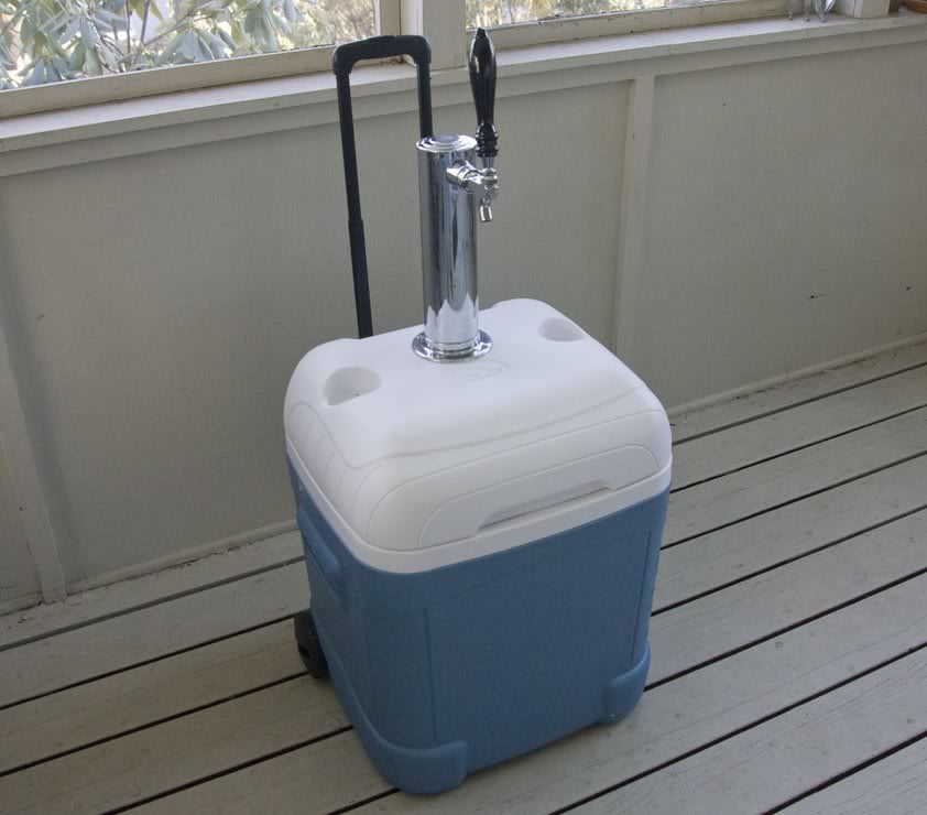 portable kegerator on wheels