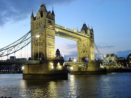 The Tower Bridge in London,
