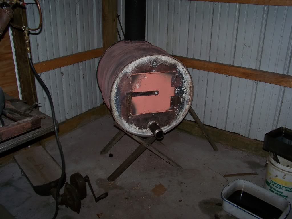 55 Gallon Drum Wood Stove