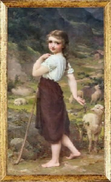 (RS)Lady shepherd by Emile Munier