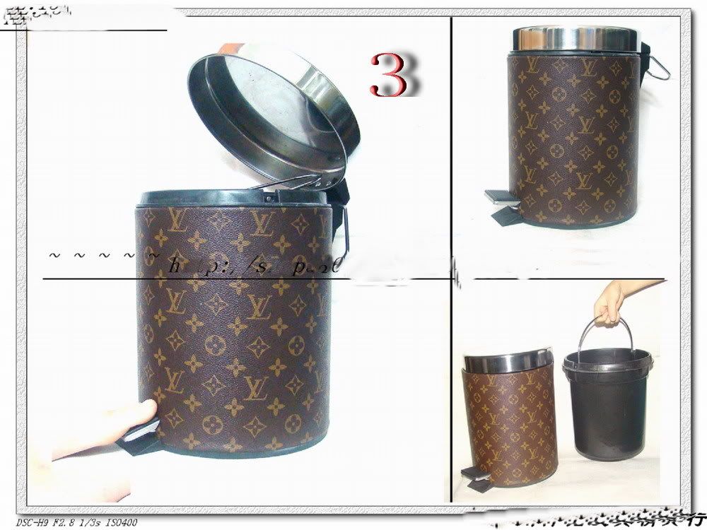 LOUIS VUITTON stainless steel trash can automatically 1