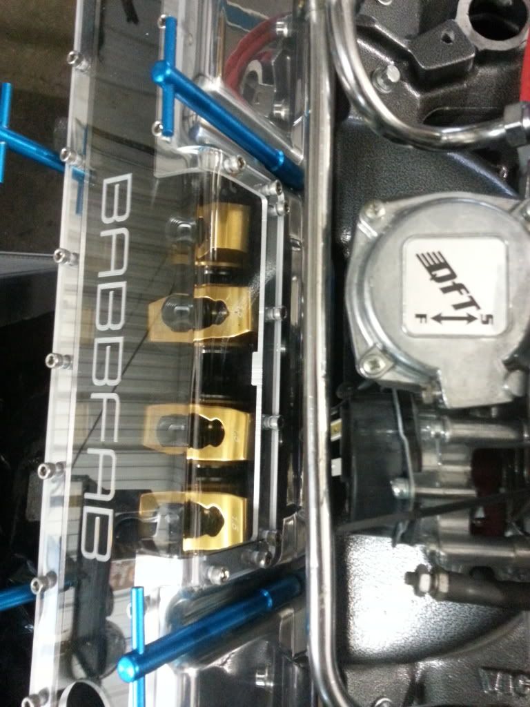 Custom SBC Small block valve covers see through Clear glass Babbfab