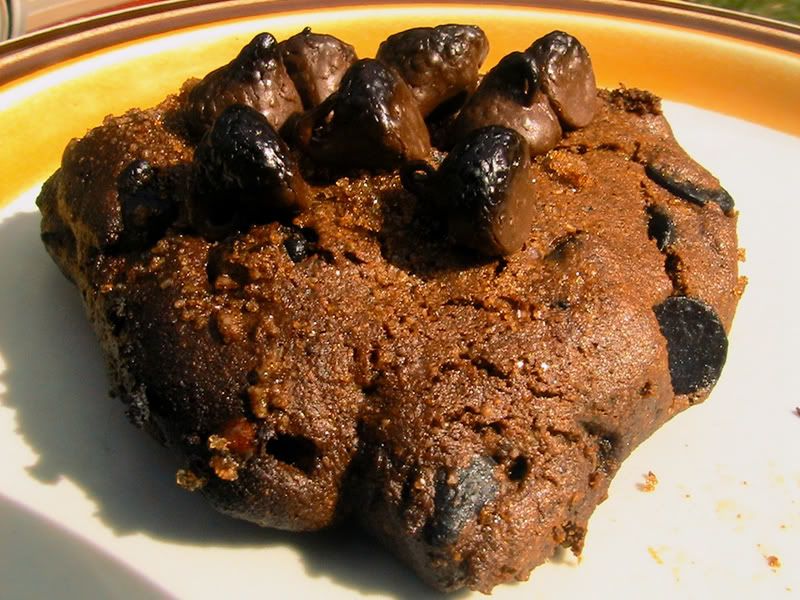 carob-choco-ginger cookie