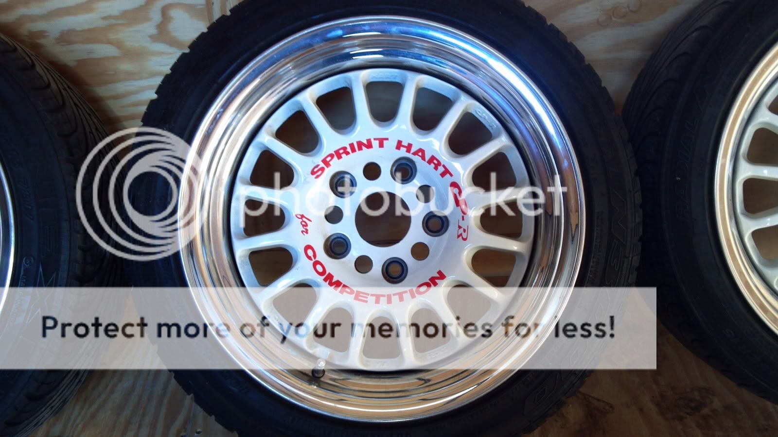 Sprint Hart CP R Wheels w Tires 15x7 5 5x114 3 25 mm Offset JDM CPR No